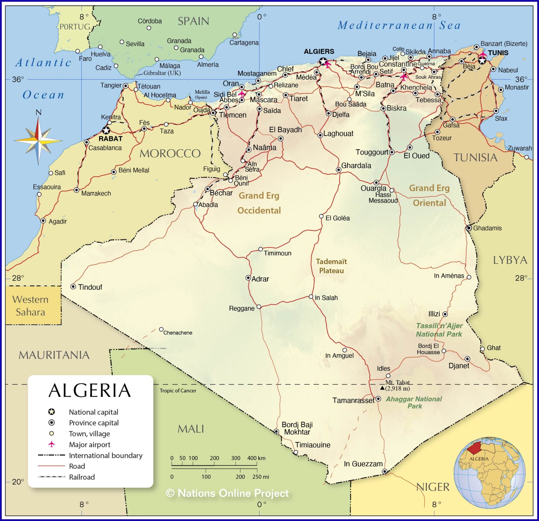 Quels sont les pays limitrophes de l’Algérie ? Frontières, cultures et réalités